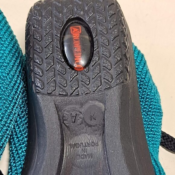 Arcopedico Womens Size 36 US 5.5-6 Turquoise Nylon Knit Lace Up Sneakers NWOT - Picture 12 of 13